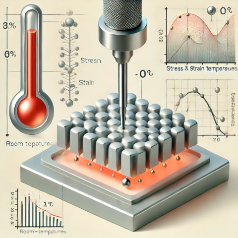 Nanoindentation at room and elevated temperatures of metal and ceramic based materials