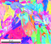 EBSD orientation image of Eurofer97 steel